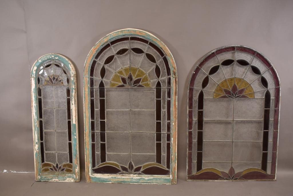 3 STAINED GLASS WINDOWS (1 of 7)