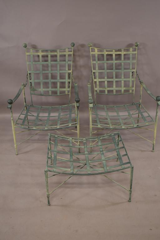 2 MARIO PAPPERZINI FOR SALTERINI CHAIRS & OTTOMAN (1 of 5)