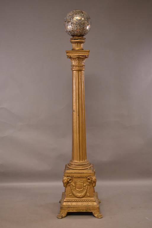 ROMAN COLUMN OUTDOOR METAL LAMP (1 of 4)