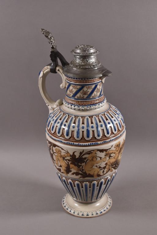 LARGE METTLACH STEIN (1 of 4)