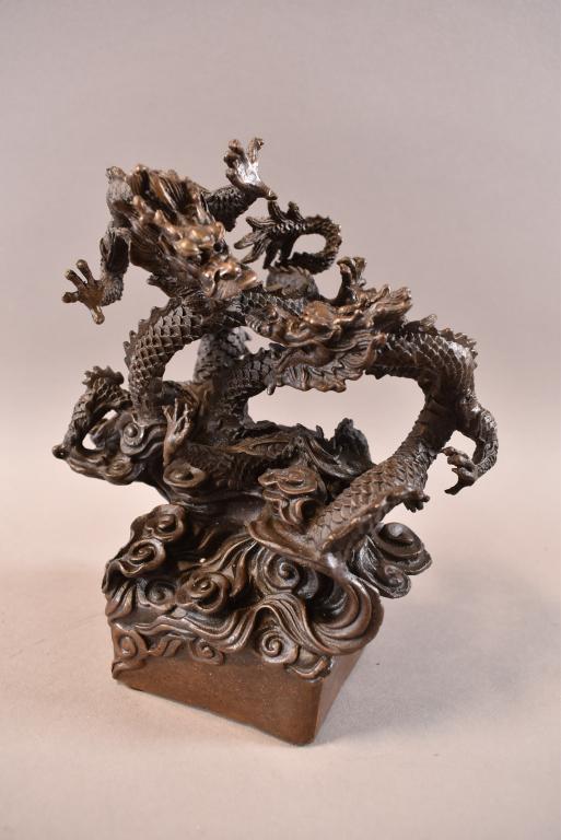 BRONZE DRAGON STATUE (1 of 3)