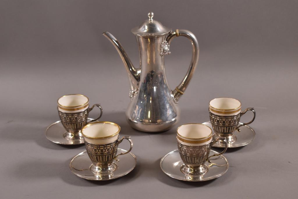TIFFANY & CO. STERLING TEA SET. (1 of 6)