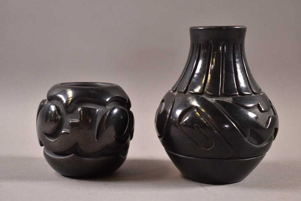 2 PIECES OF SANTA CLARA BLACKWARE (1 of 5)
