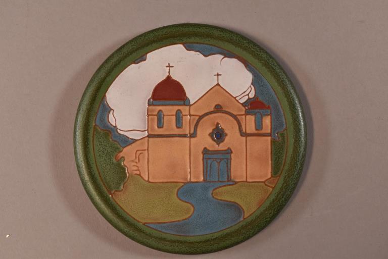 CALIFORNIA FAIENCE MISSION SCENE (1 of 3)