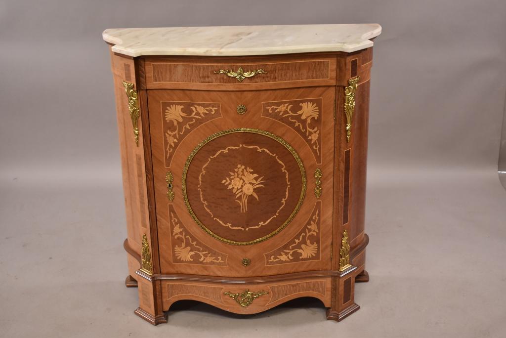 FRENCH STYLE MARBLE TOP CONSOLE (1 of 6)