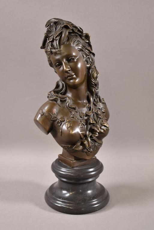 KUNST & AMBIENTE ART NOUVEAU BUST OF FLORA (1 of 3)