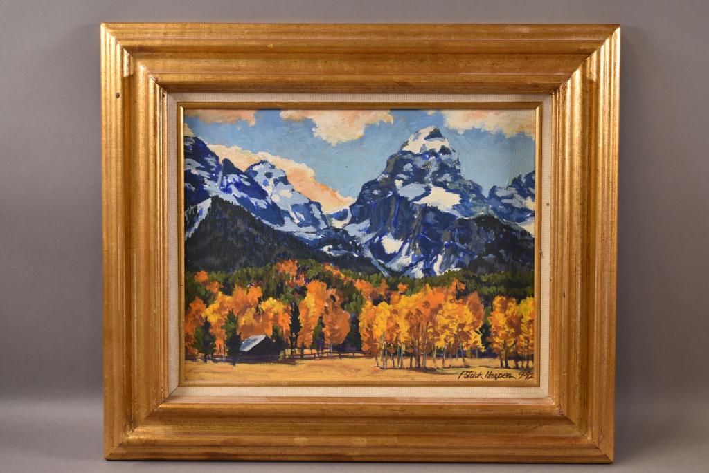 MOUNTAIN LANDSCAPE PAINTING BY PATRICK HARPER (1 of 4)
