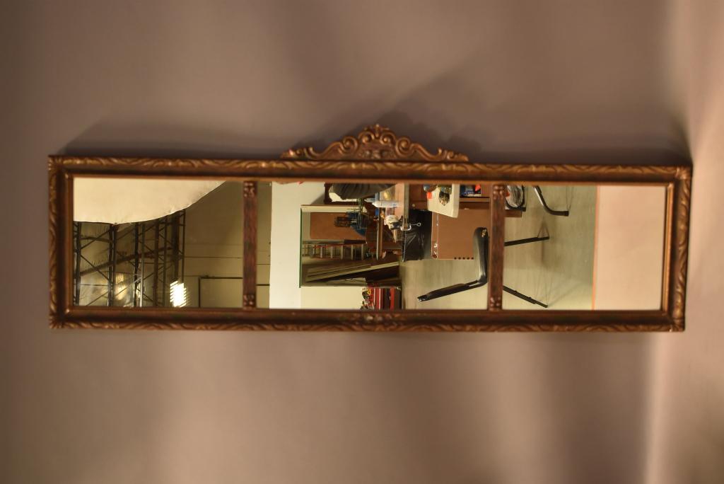 1920'S 3 PANEL BUFFET OR PIANO MIRROR (1 of 5)