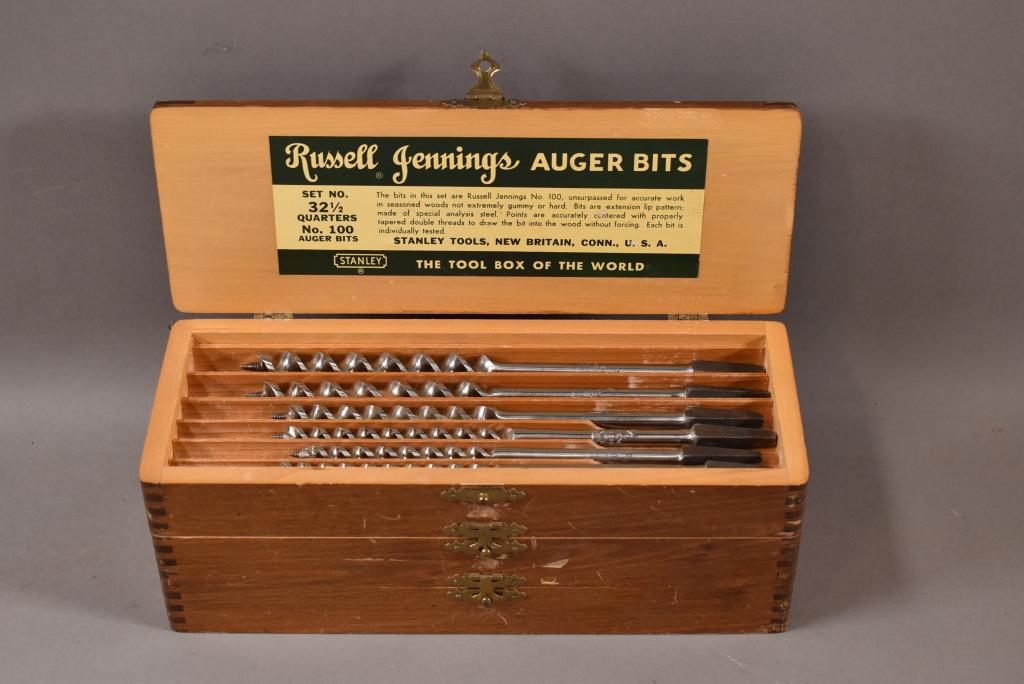 RUSSELL JENNINGS AUGER DRILL BIT SET (1 of 7)