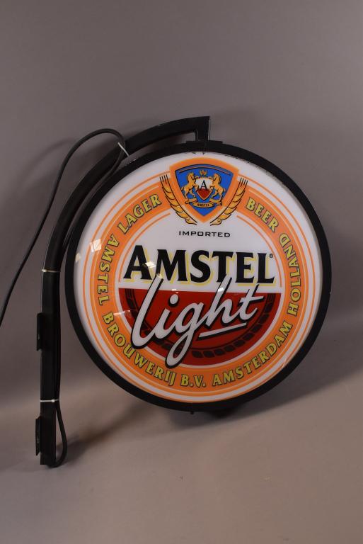 AMSTEL LIGHT PLASTIC LIGHT UP SIGN (1 of 1)
