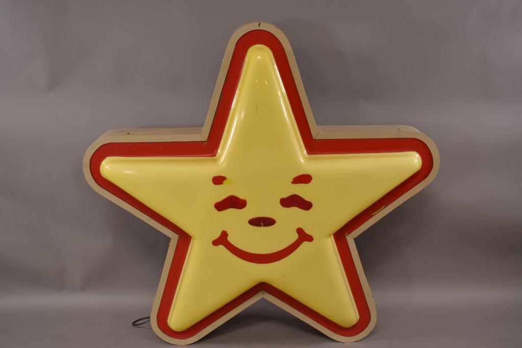 PLASTIC LIGHT UP CARLS JR STAR (1 of 2)