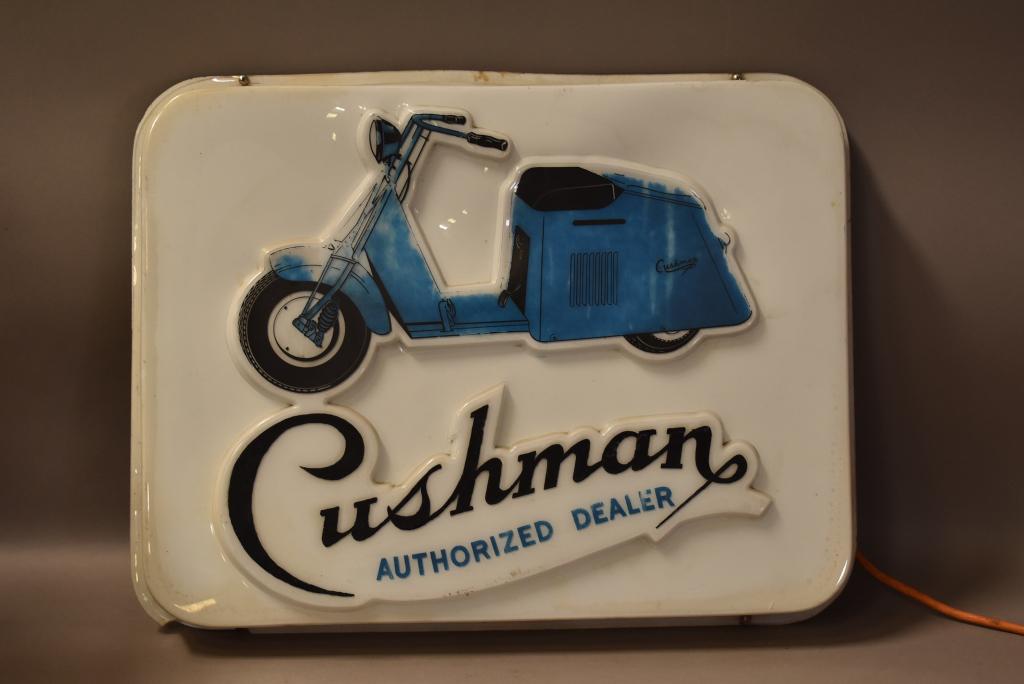 CUSHMAN PLASTIC DEALERS SIGN (1 of 4)