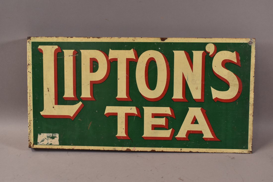 DST LIPTONS TEA FLANGE SIGN (1 of 2)