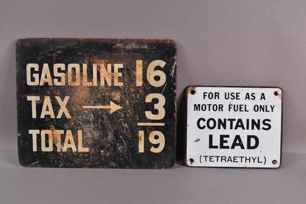 2 GAS PUMP SIGNS (1 of 2)