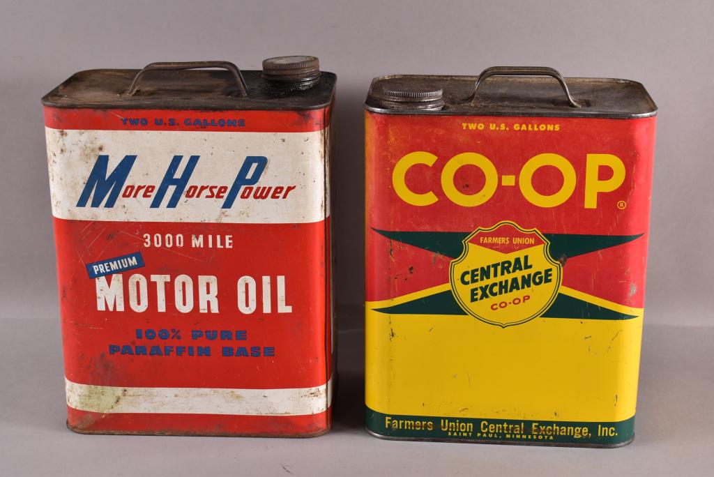 TWO 2 GALLON OIL CANS (1 of 4)