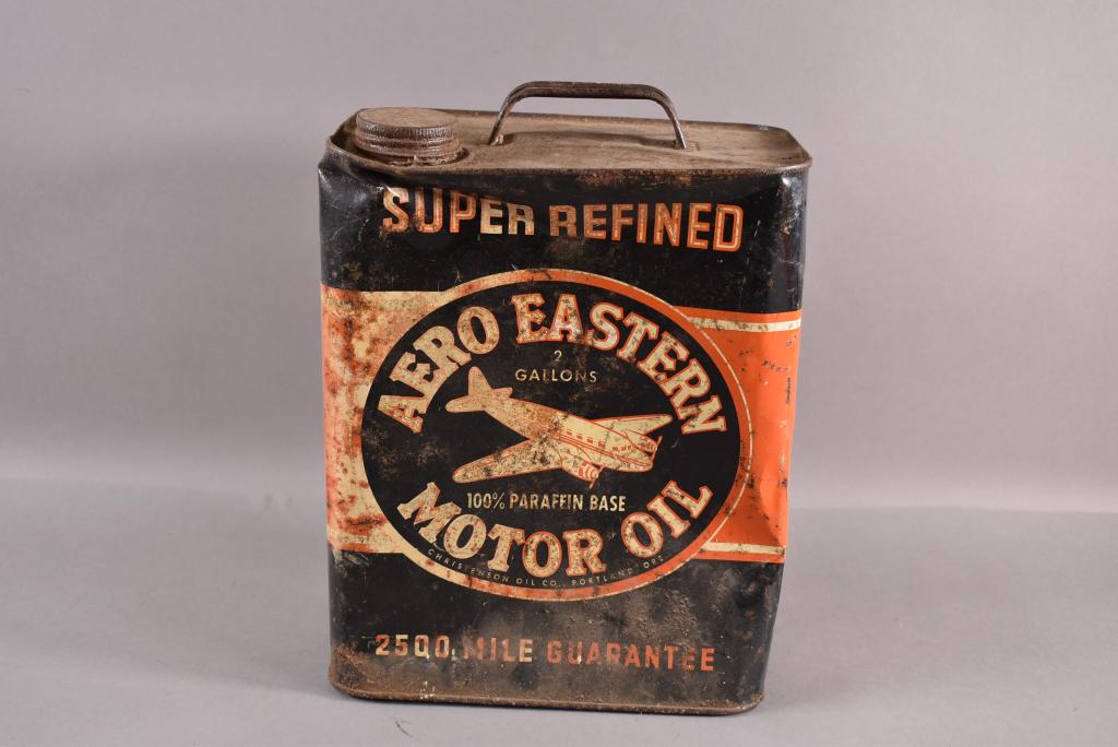 AERO EASTERN 2 GALLON MOTOR OIL CAN (1 of 4)