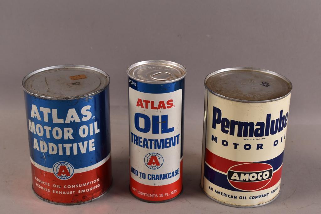 3 OIL CANS (ATLAS & AMOCO) (1 of 2)