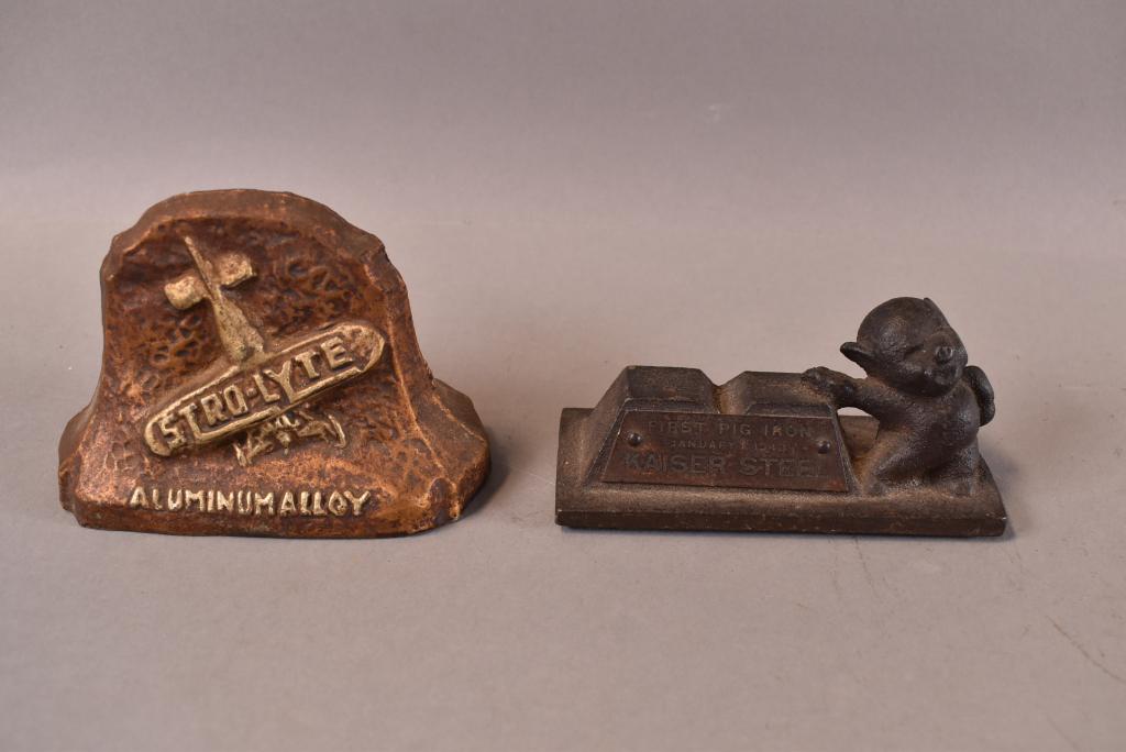 2 CAST METAL PAPERWEIGHTS (1 of 5)