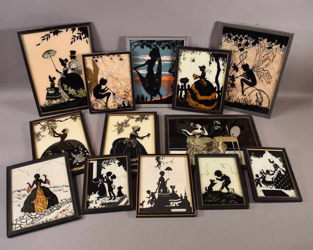 LOT OF 13 1920'S SILHOUETTES (1 of 5)