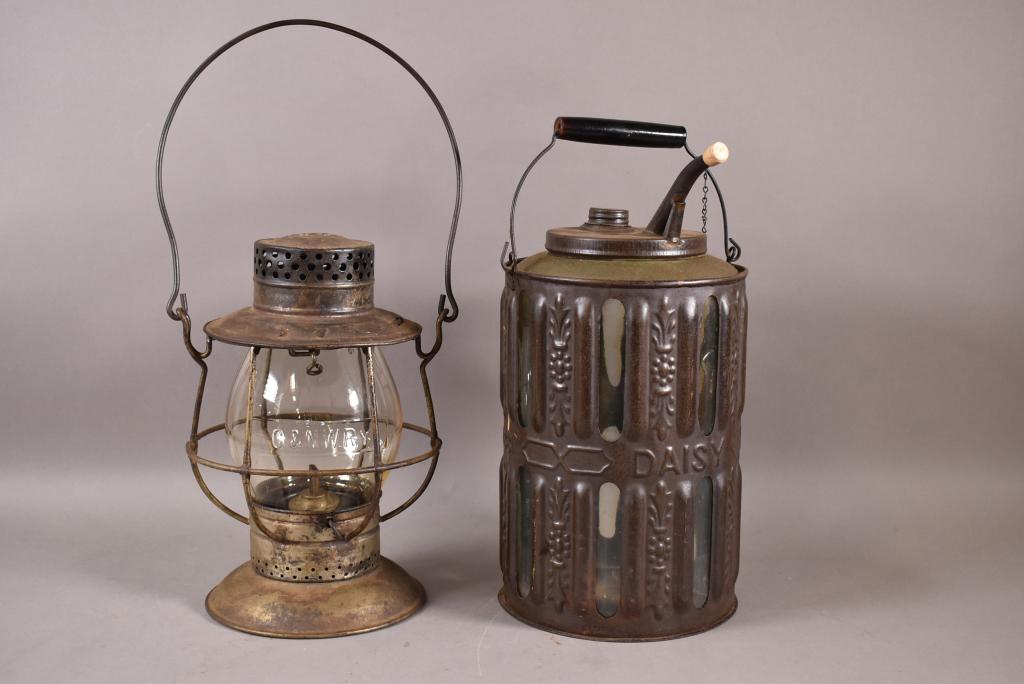DIETZ #39 RAILWAY LANTERN & ADLAKE KEROSENE FILLER (1 of 6)