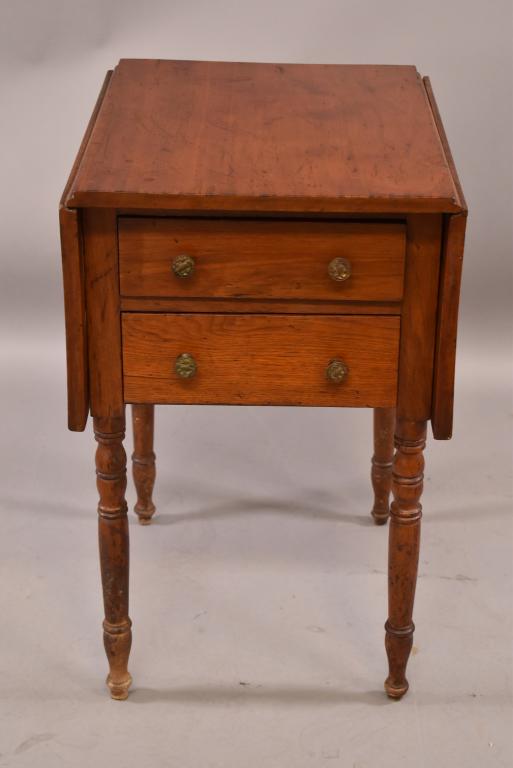 MID 1800'S DROP LEAF WORK TABLE (1 of 4)