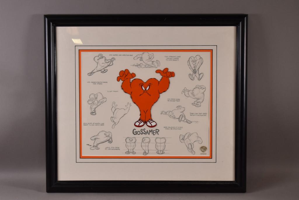 WARNER BROS "GOSSAMER" L.E. CELL ANIMATION ART (1 of 3)