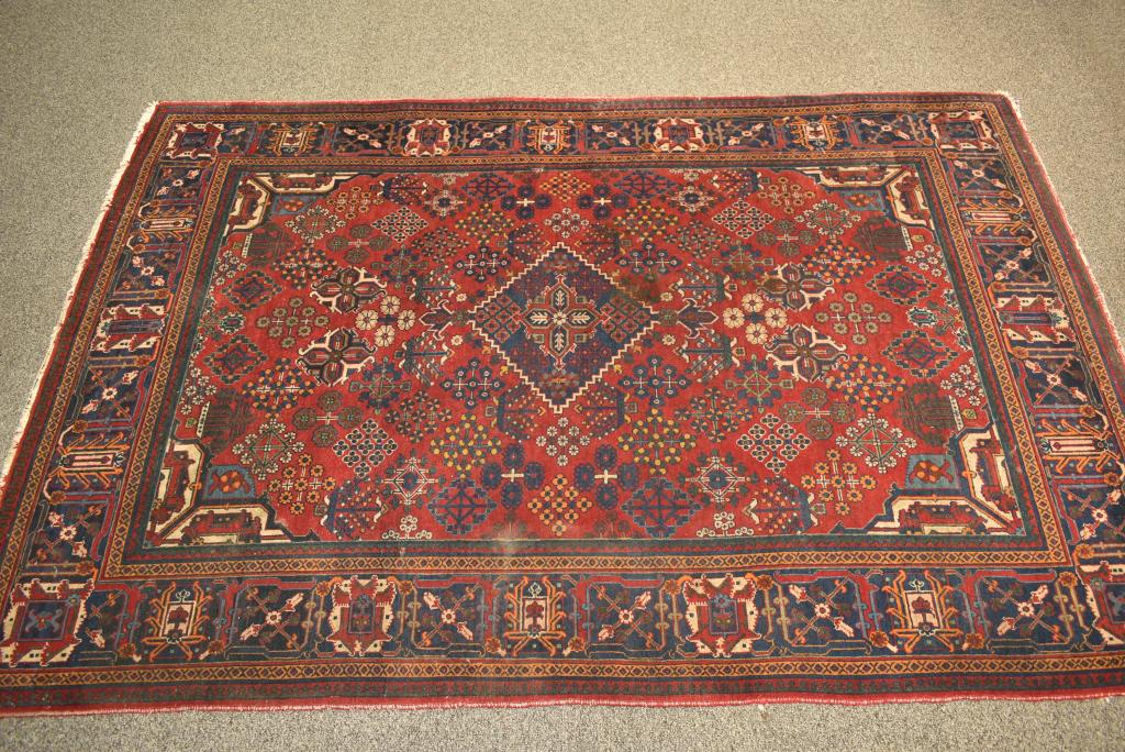APPROX. 6' 7" x 4' 5" HANDMADE PERSIAN RUG (1 of 5)