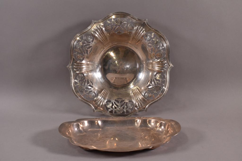 STERLING BOWL & TRAY (1 of 6)