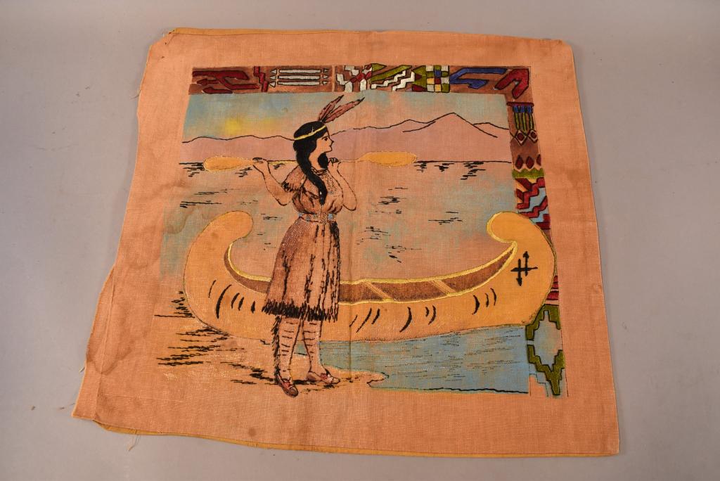 ARTS AND CRAFTS HANDMADE PILLOW CASE (1 of 2)