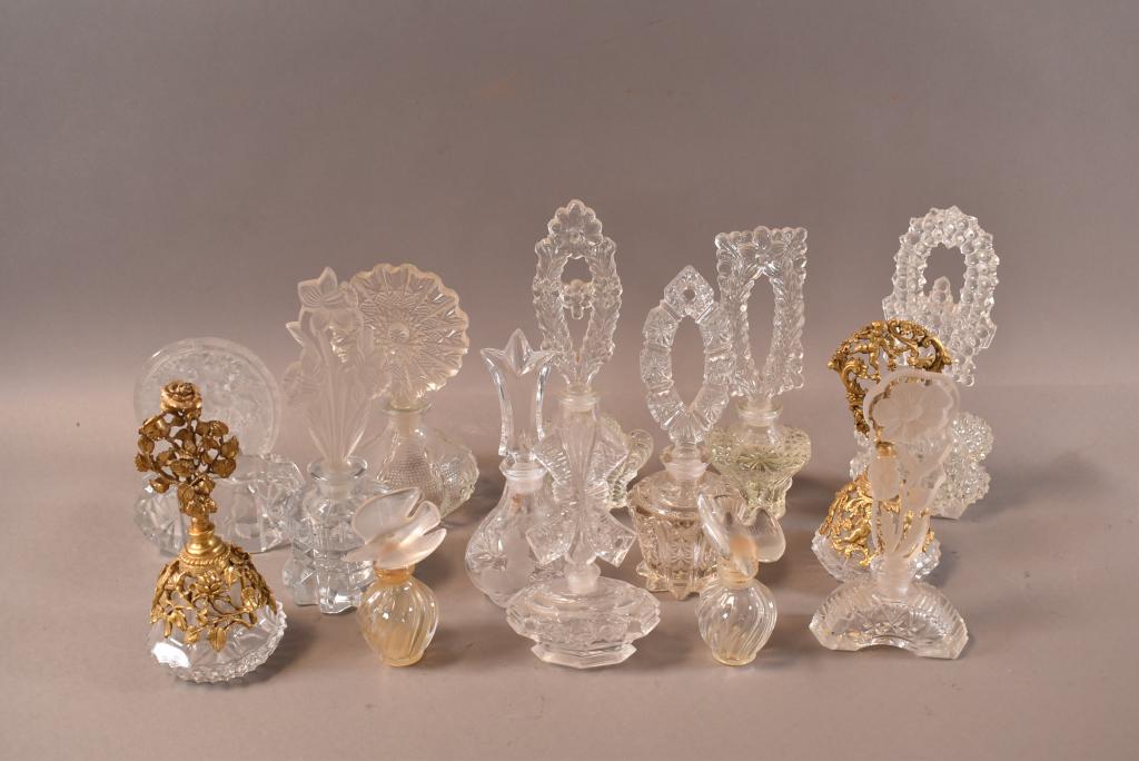 14 GLASS PERFUME BOTTLES (1 of 7)