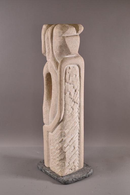 MID CENTURY MODERN STONE CARVING (1 of 3)
