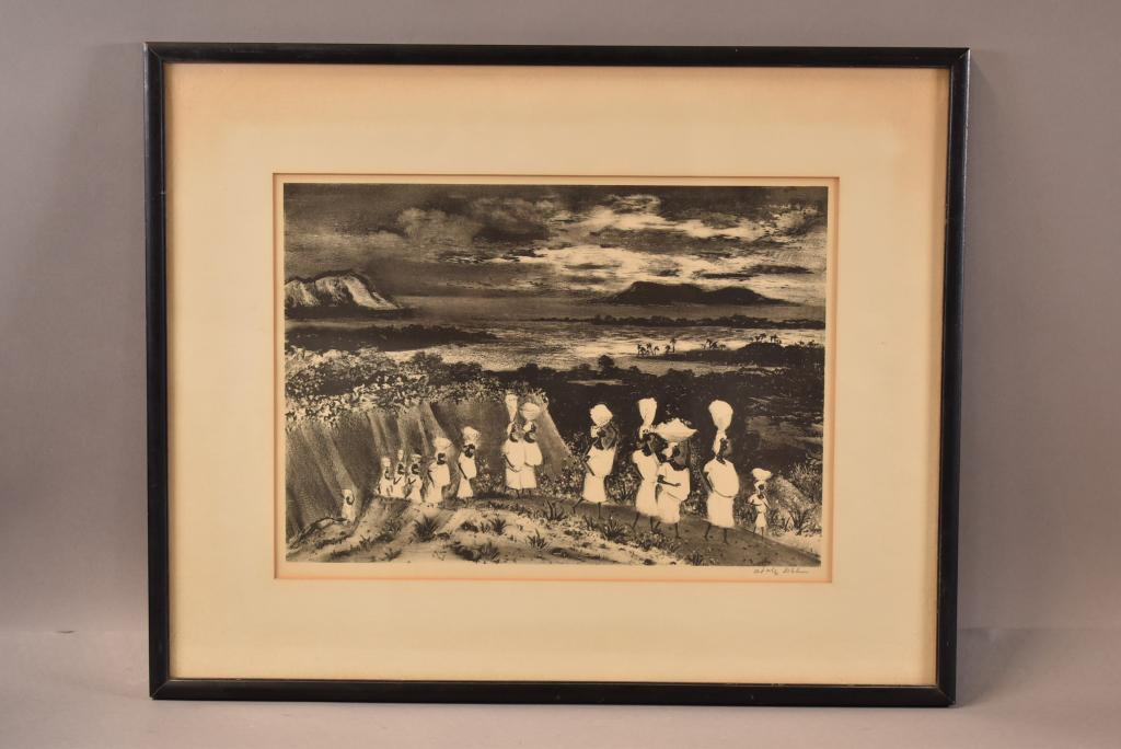 ADOLF DEHN "CARIBBEAN PROCESSIONAL" LITHOGRAPH (1 of 4)