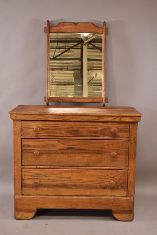 SIGNED OLD HICKORY DRESSER WITH MIRROR (1 of 5)