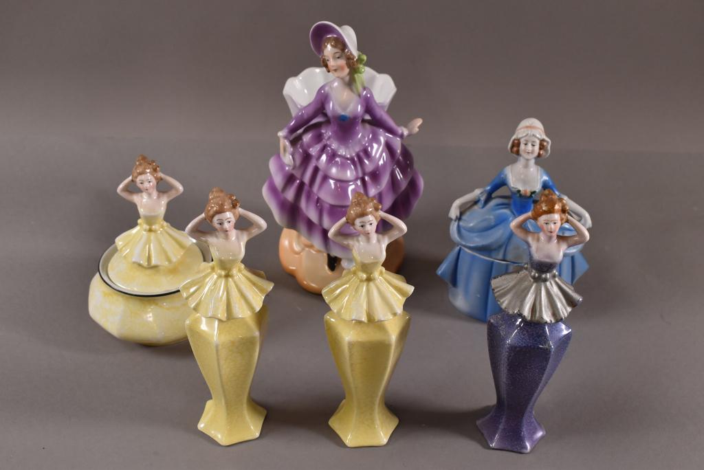 6 PIECES OF GERMAN LADY PORCELAIN (1 of 4)