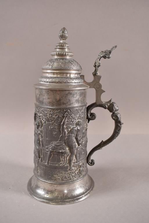PEWTER FIGURAL BEER STEIN (1 of 4)