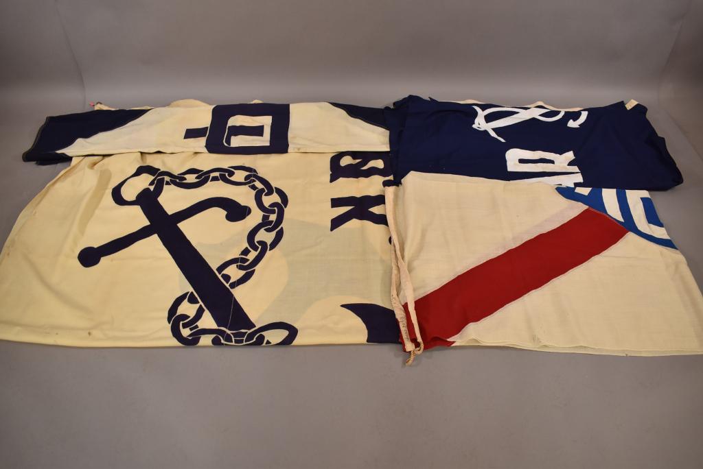 4 1940'S LARGE CANVAS BANNERS (1 of 18)