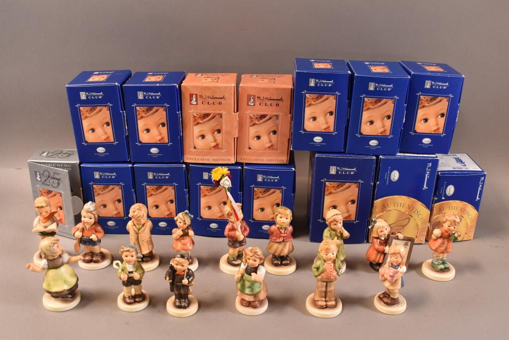 15 SMALL HUMMEL CLUB FIGURINES (1 of 4)