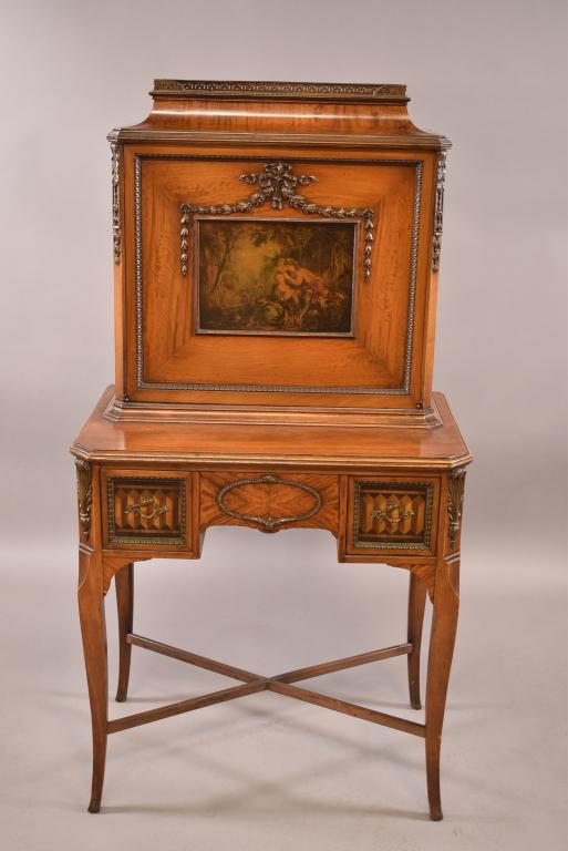 1930'S FRENCH STYLE FALL FRONT DESK (1 of 6)