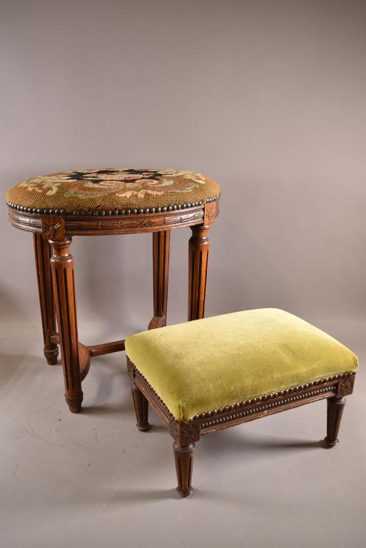 2 ANTIQUE FOOTSTOOLS (1 of 3)