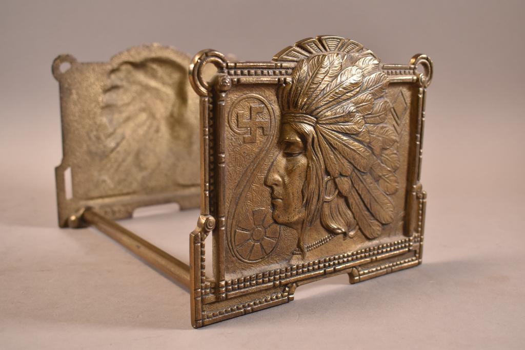 1920'S INDIAN EXPANDABLE BOOK RACK (1 of 3)