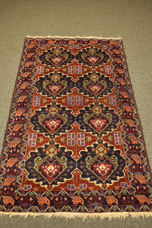 APPROX 6' 1" x 3' 8" HANDMADE PERSIAN RUG (1 of 4)