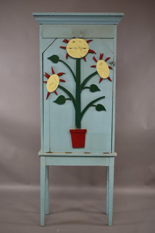 FOLK ART POTTING CABINET (1 of 4)