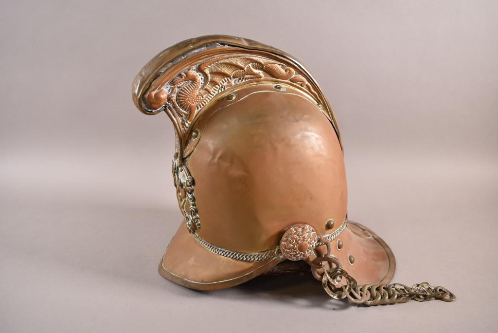 ANTIQUE BRITISH FIRE HELMET (1 of 5)