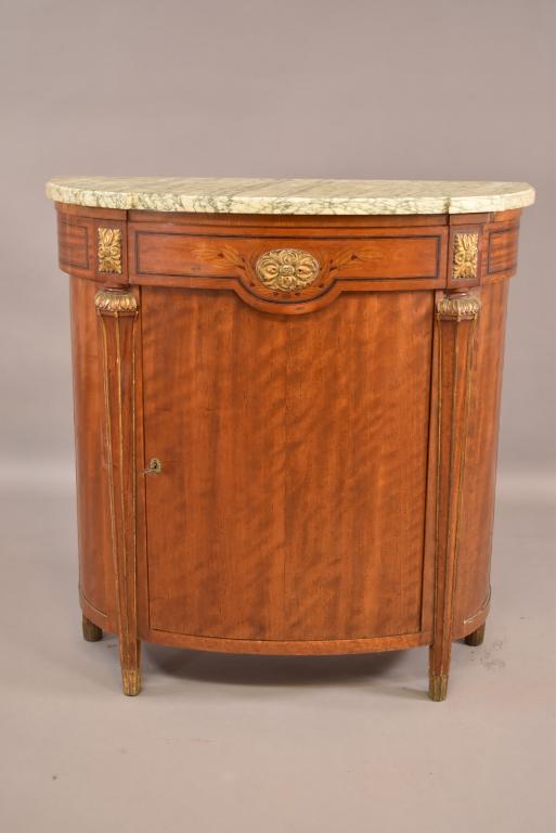1930'S FRENCH MARBLE TOP COMMODE (1 of 6)