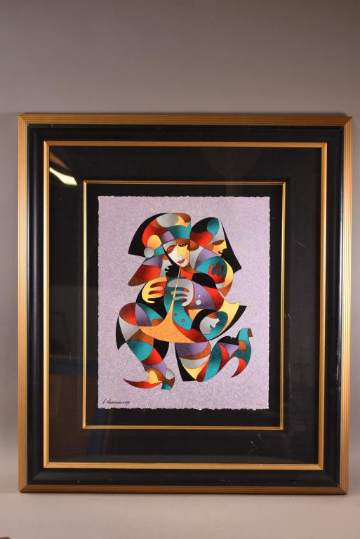ANATOLE KRASNYANSKY "RUNNING JESTER" SERIGRAPH (1 of 4)