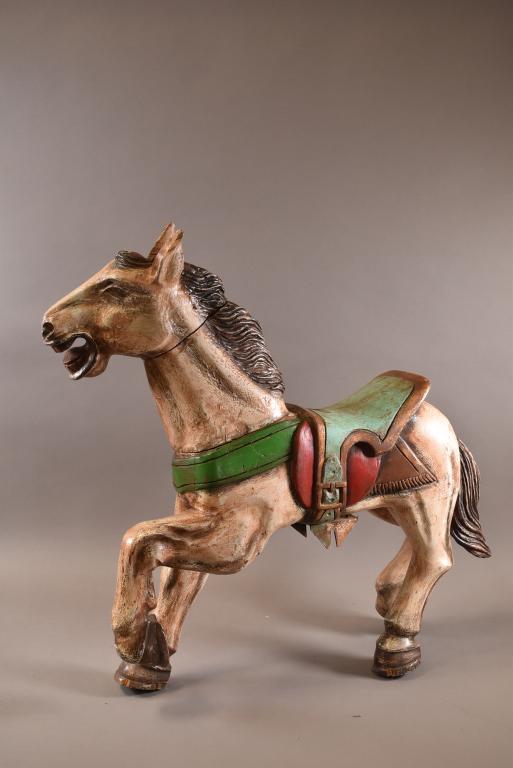 MINIATURE WOODEN CAROUSEL HORSE (1 of 5)