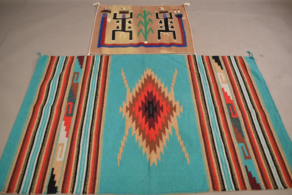 2 NATIVE AMERICAN STYLE BLANKETS (1 of 3)