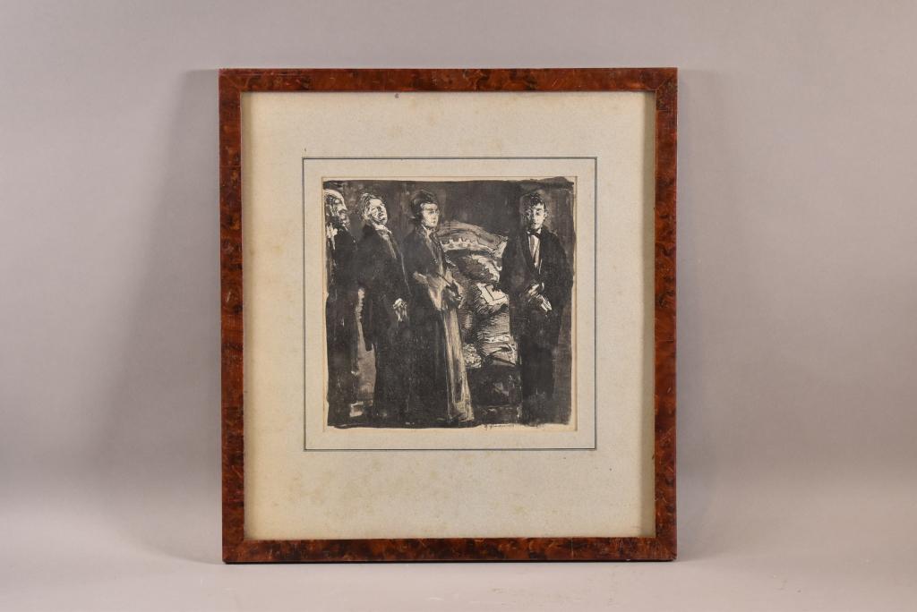 GRIGORY GLUCKMANN FRAMED GOUACHE (1 of 4)