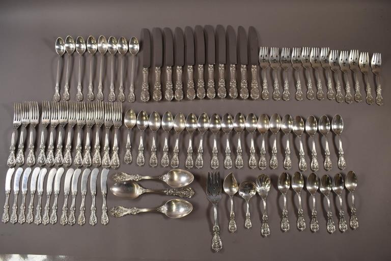86 PCS REED & BARTON FRANCIS I STERLING SET (1 of 8)