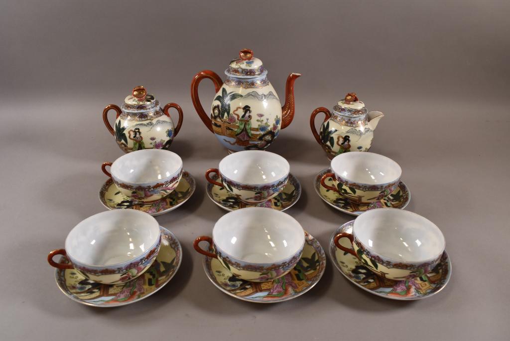 JAPANESE PORCELAIN TEA SET (1 of 5)